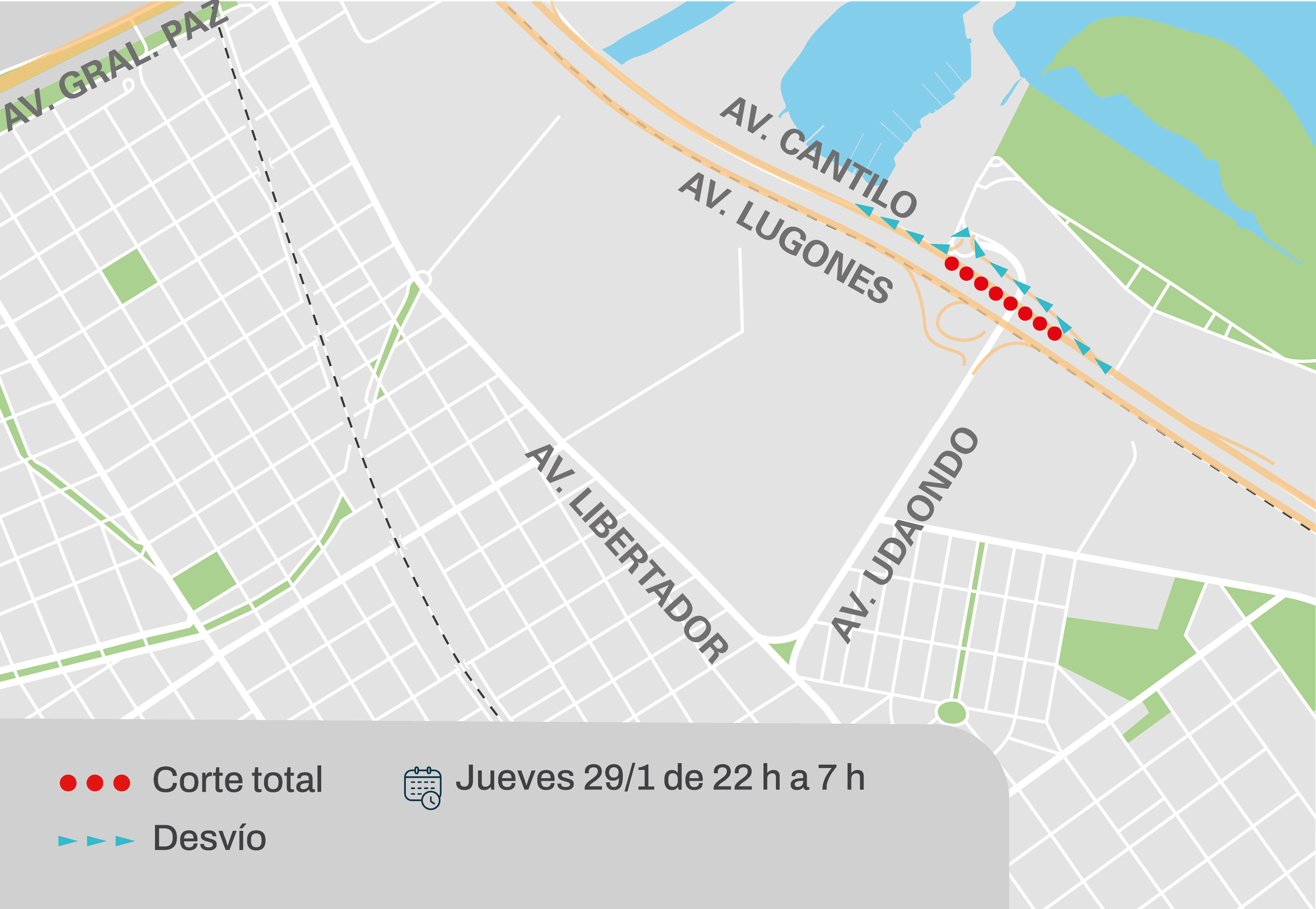 Corte total en la Autopista Cantilo por las obras de ampliación del Puente Labruna | Buenos Aires Ciudad - Gobierno de la Ciudad Autónoma de Buenos Aires