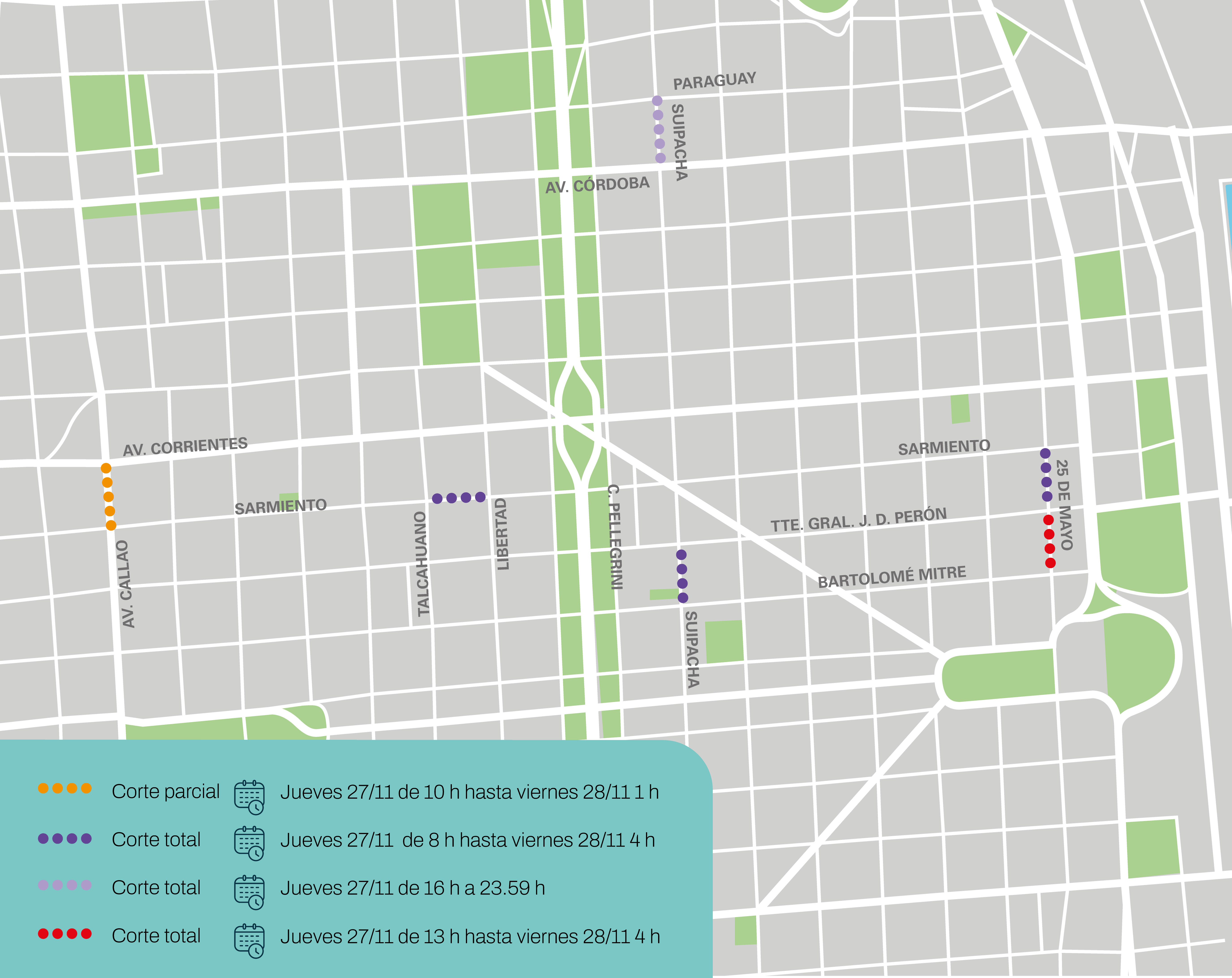 Mapa noche de las casas