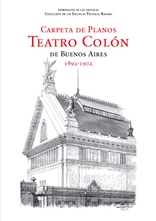 Tapa carpeta de planos del Teatro Colón