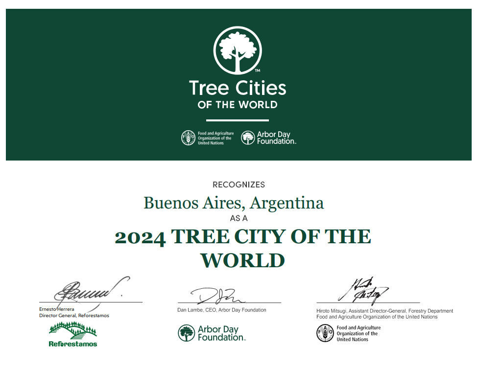 Certificado Tree Cities of the Word 2024