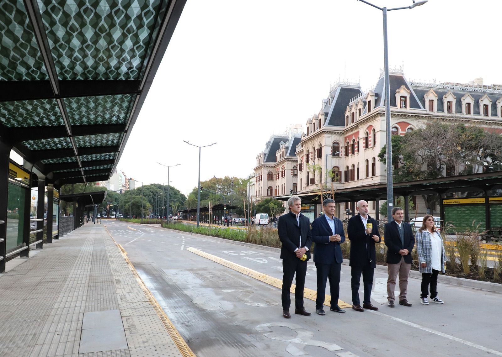 Rodríguez Larreta inauguró un nuevo tramo del Metrobus que une Retiro con La Boca