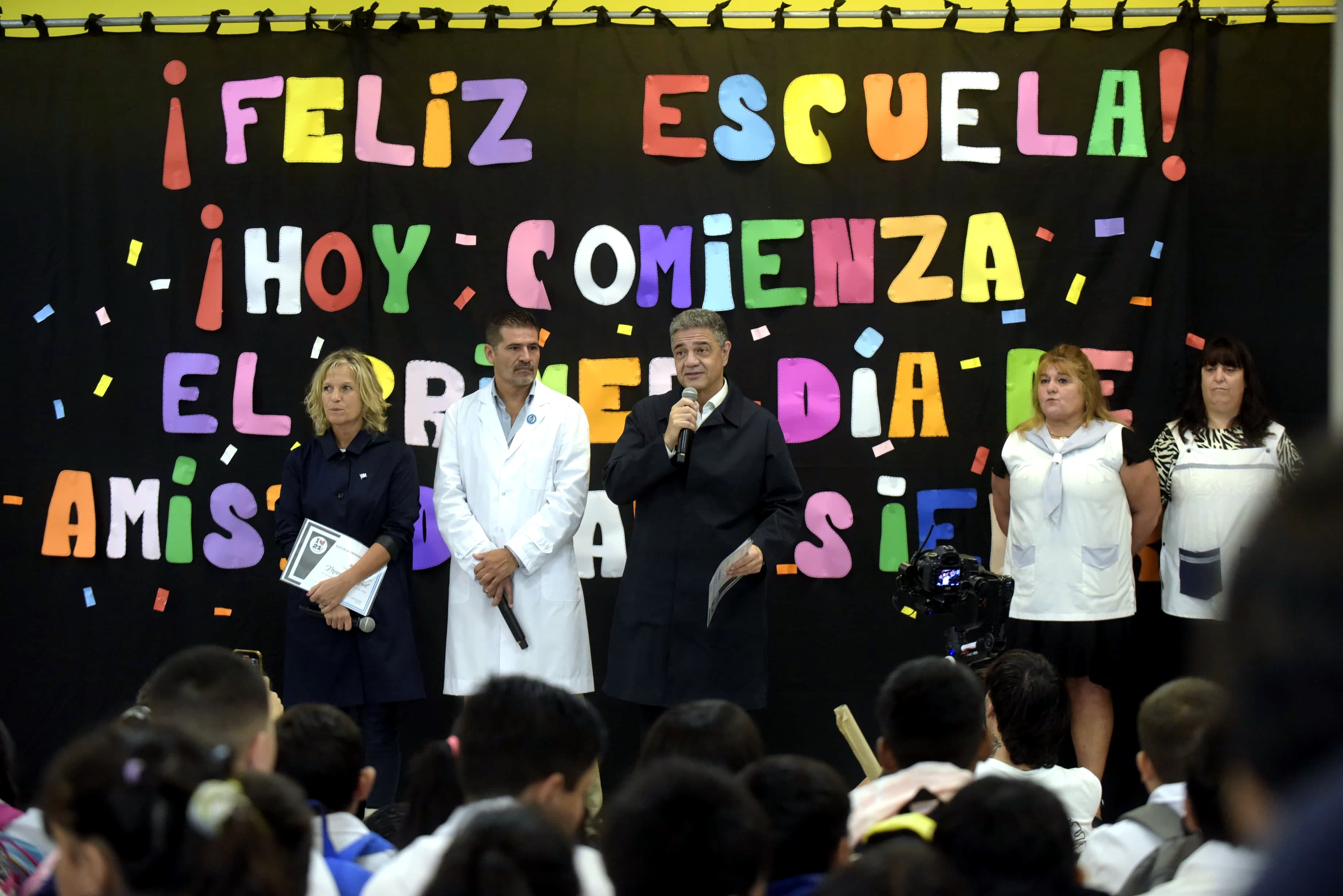 l Jefe de Gobierno, Jorge Macri, encabezó hoy la apertura del ciclo lectivo 2024