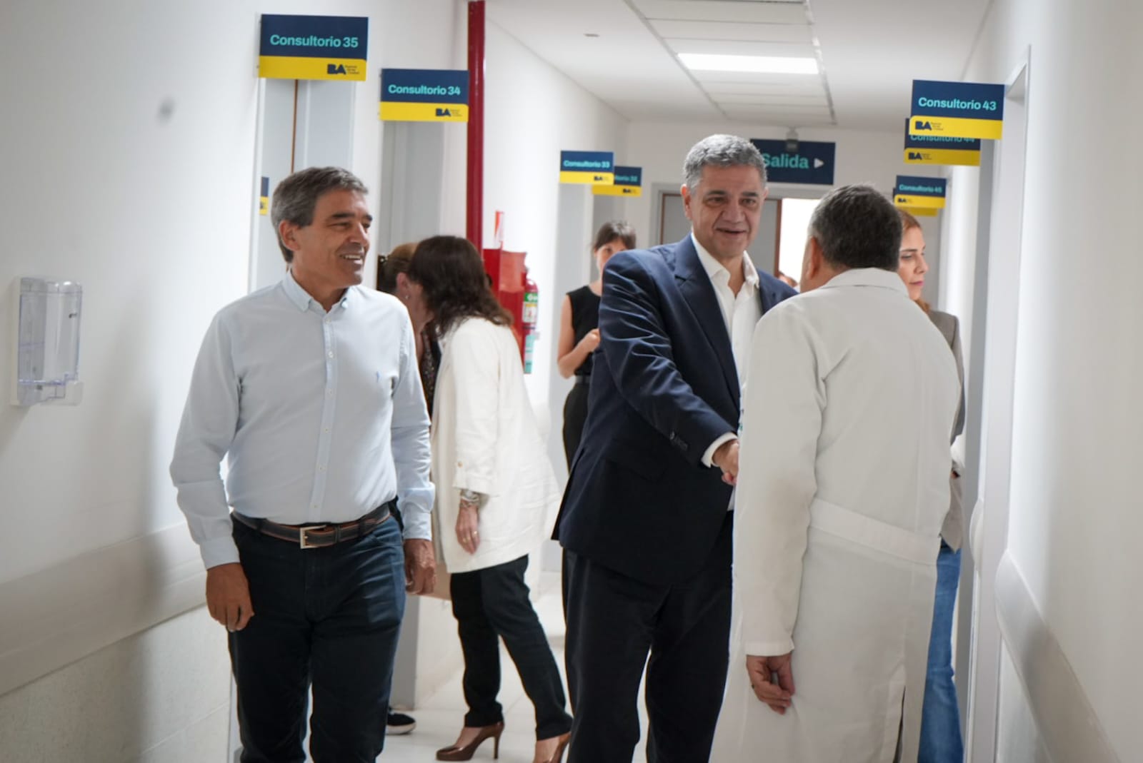 Jorge Macri inauguró los consultorios externos del Hospital Piñero, junto al ministro de Salud, Fernán Quiros. Foto: GCBA.