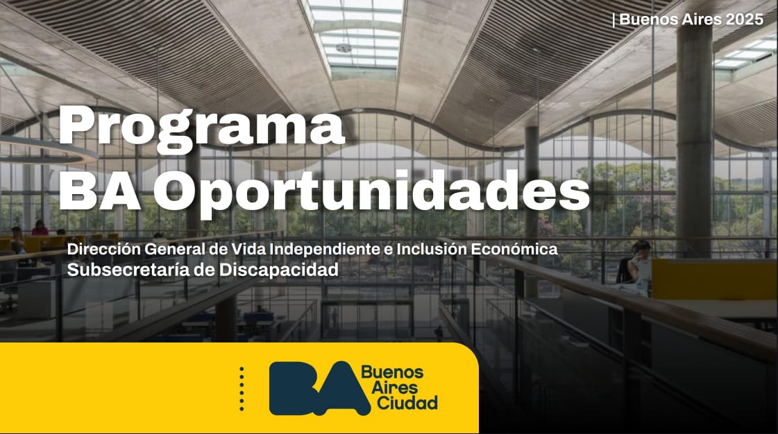Placa del Programa BA Oportunidades