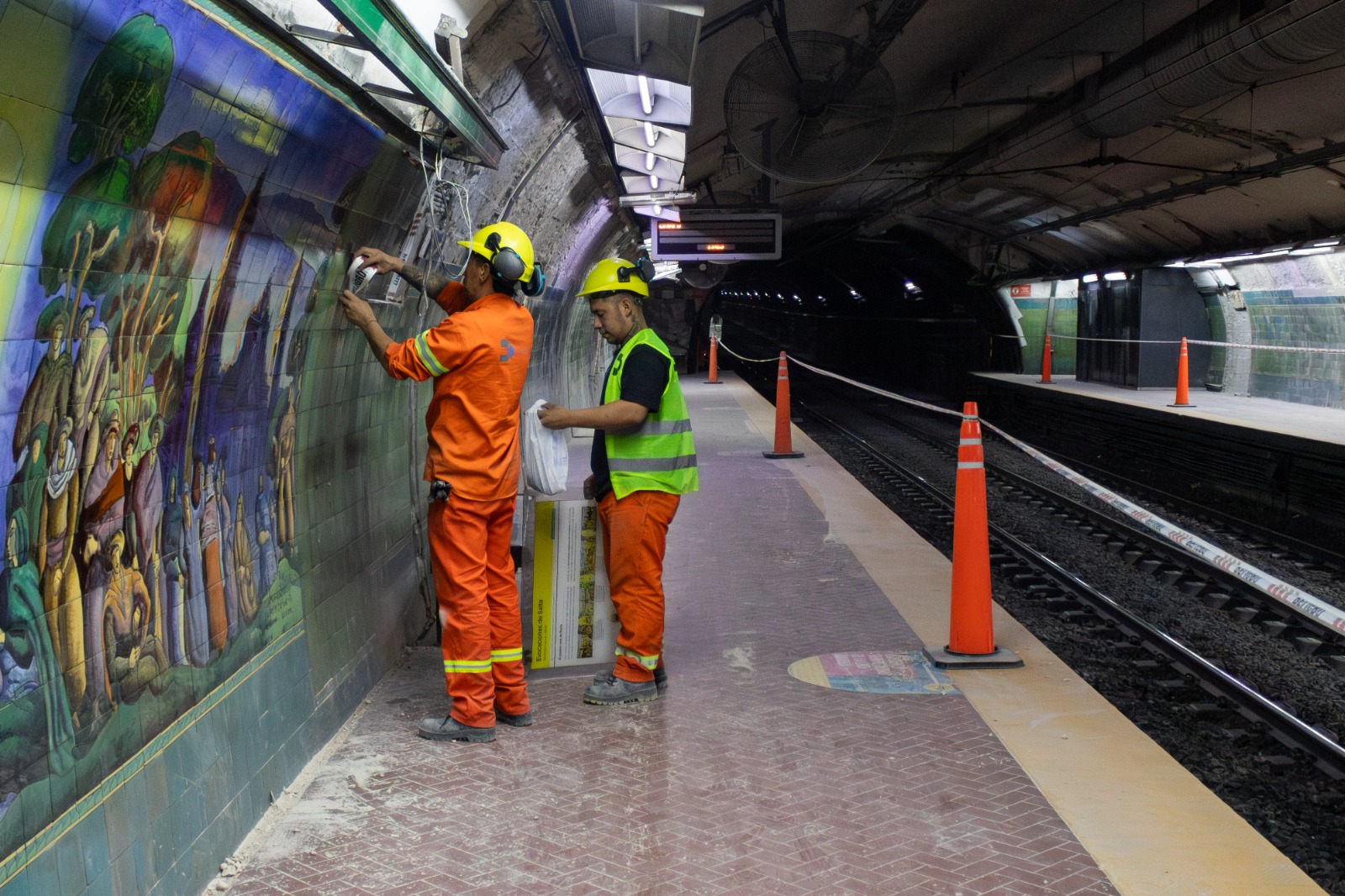 Restauración de mayólicas