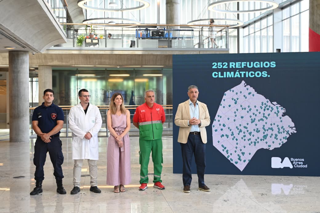 Operativo de la Ciudad ante la ola de calor. Foto: GCBA.