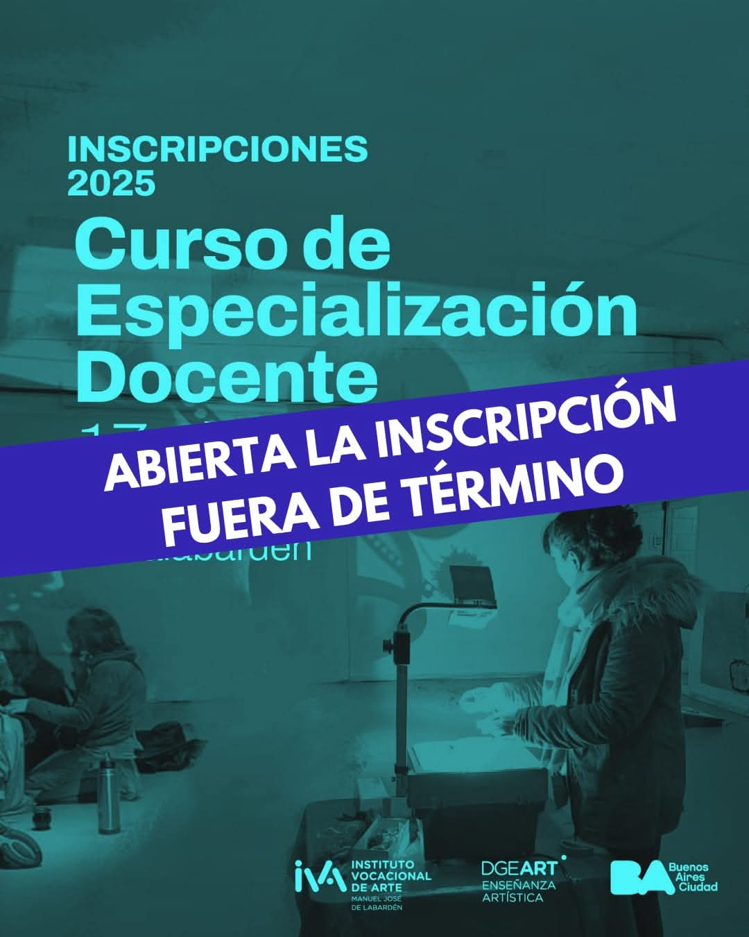 Afiche de Inscripción al Curso de Especialización Docente