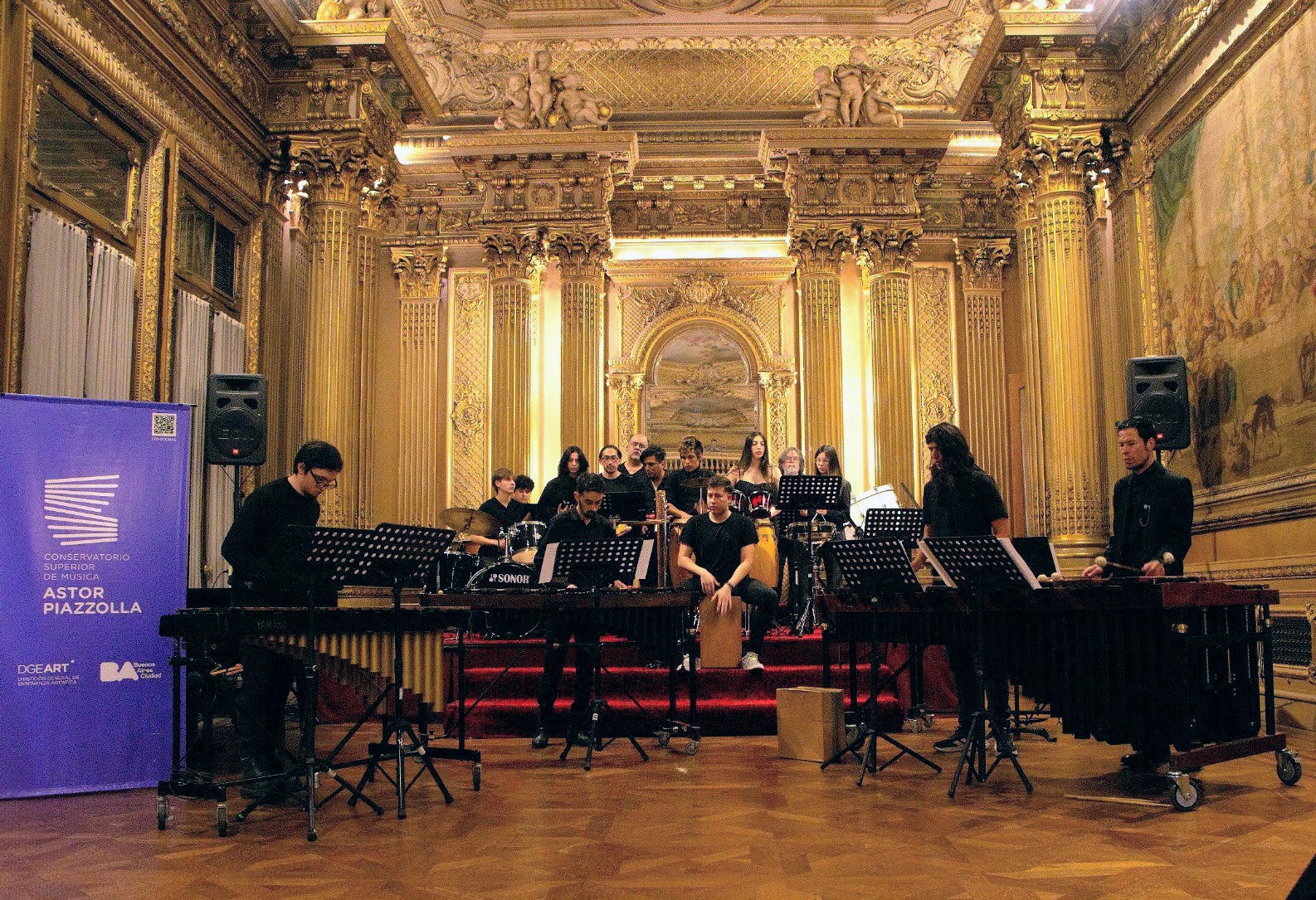 Ensamble de percusión del Piazzolla
