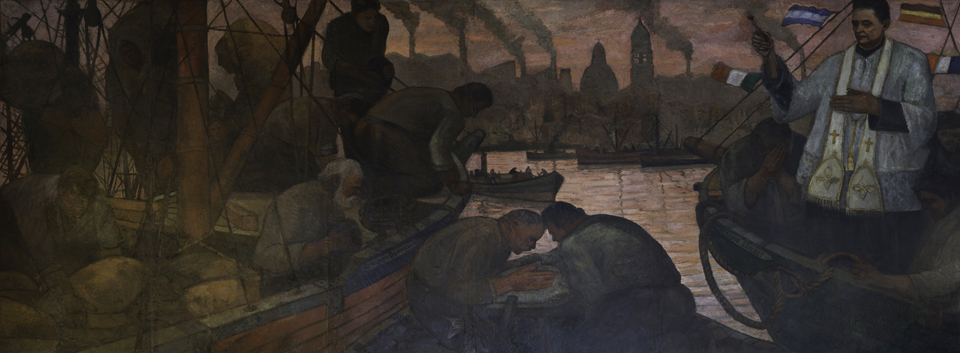 Bendición de las barcas luego de la restauración