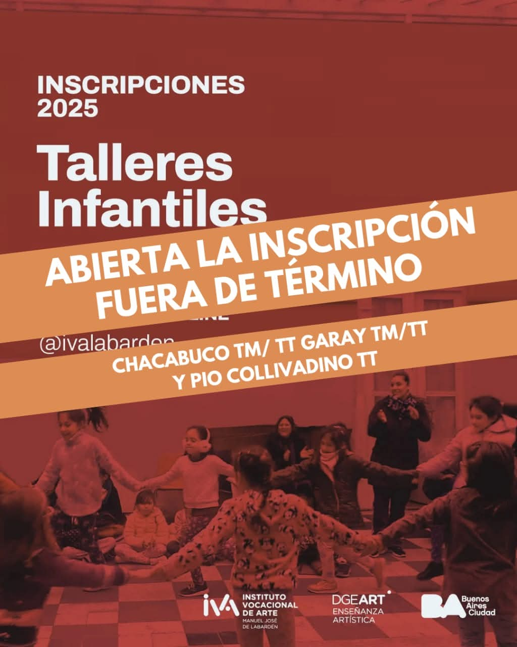 Afiche de Inscripción al Nivel Talleres Infantiles