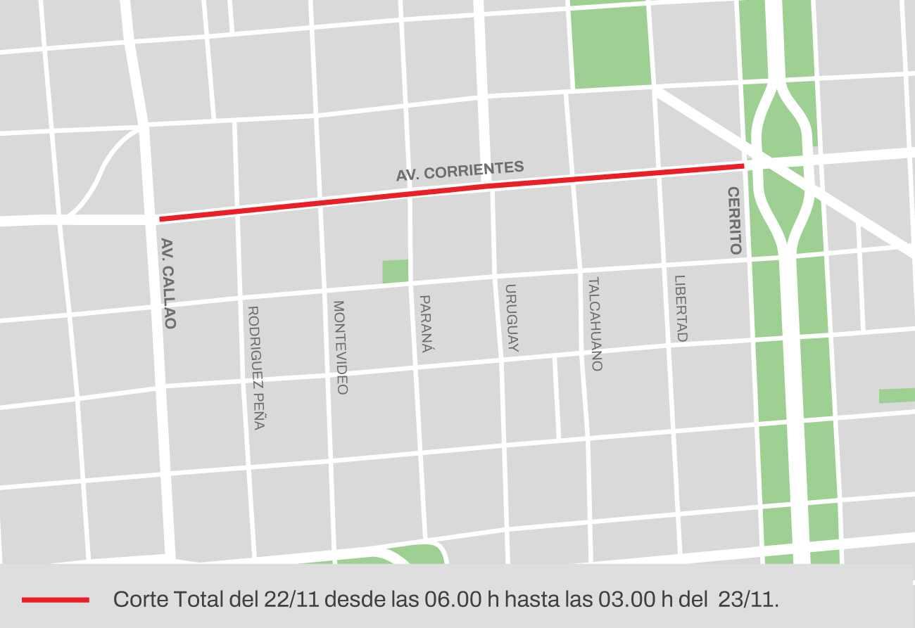 Mapa de corte La Noche de las Librerías