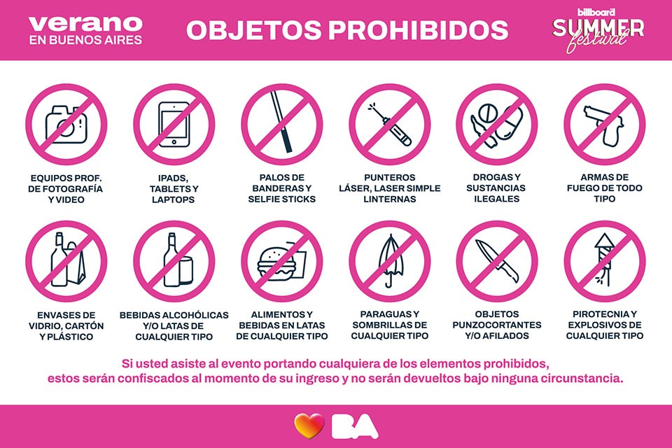 Objetos prohibidos