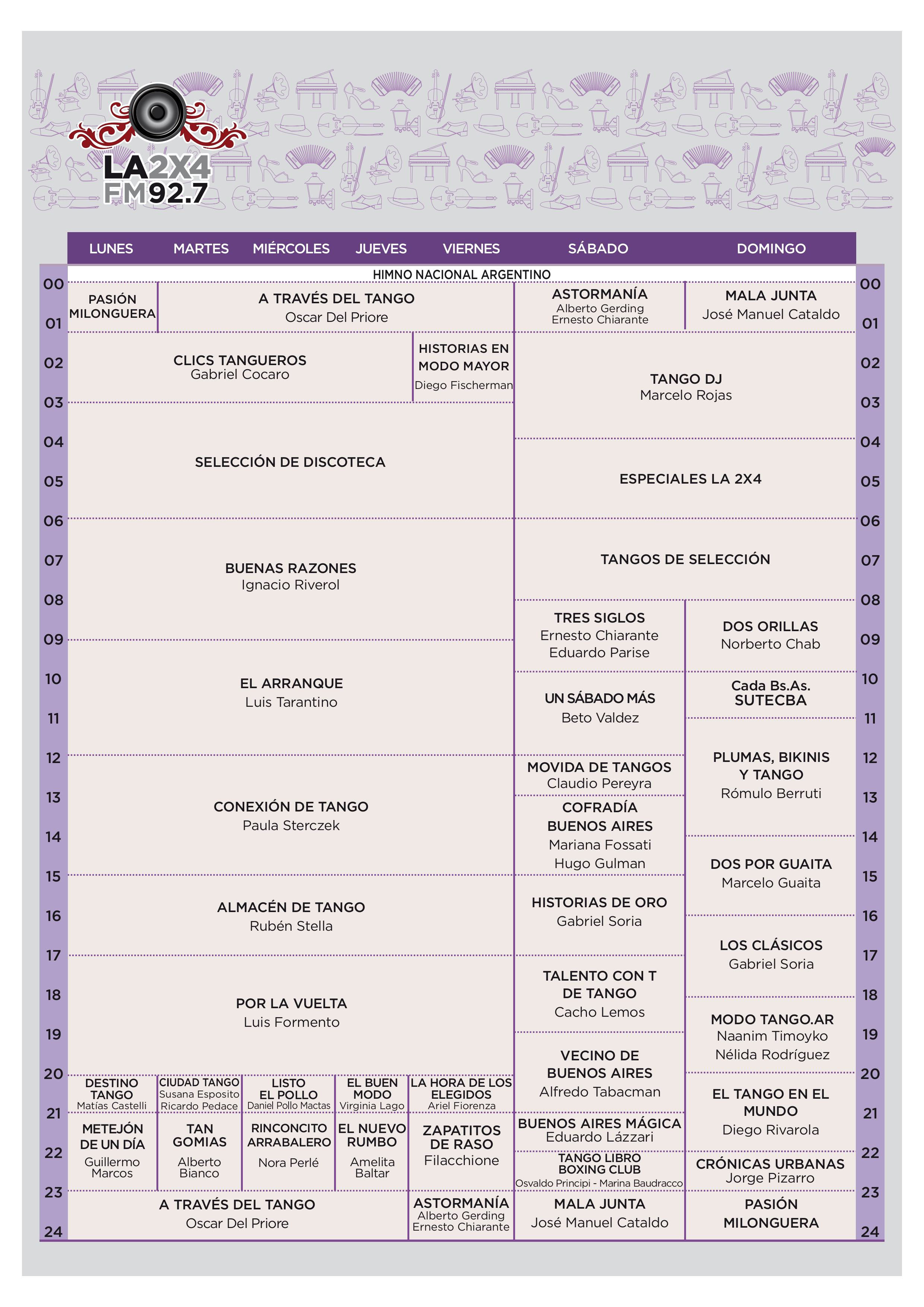 Programación La 2x4