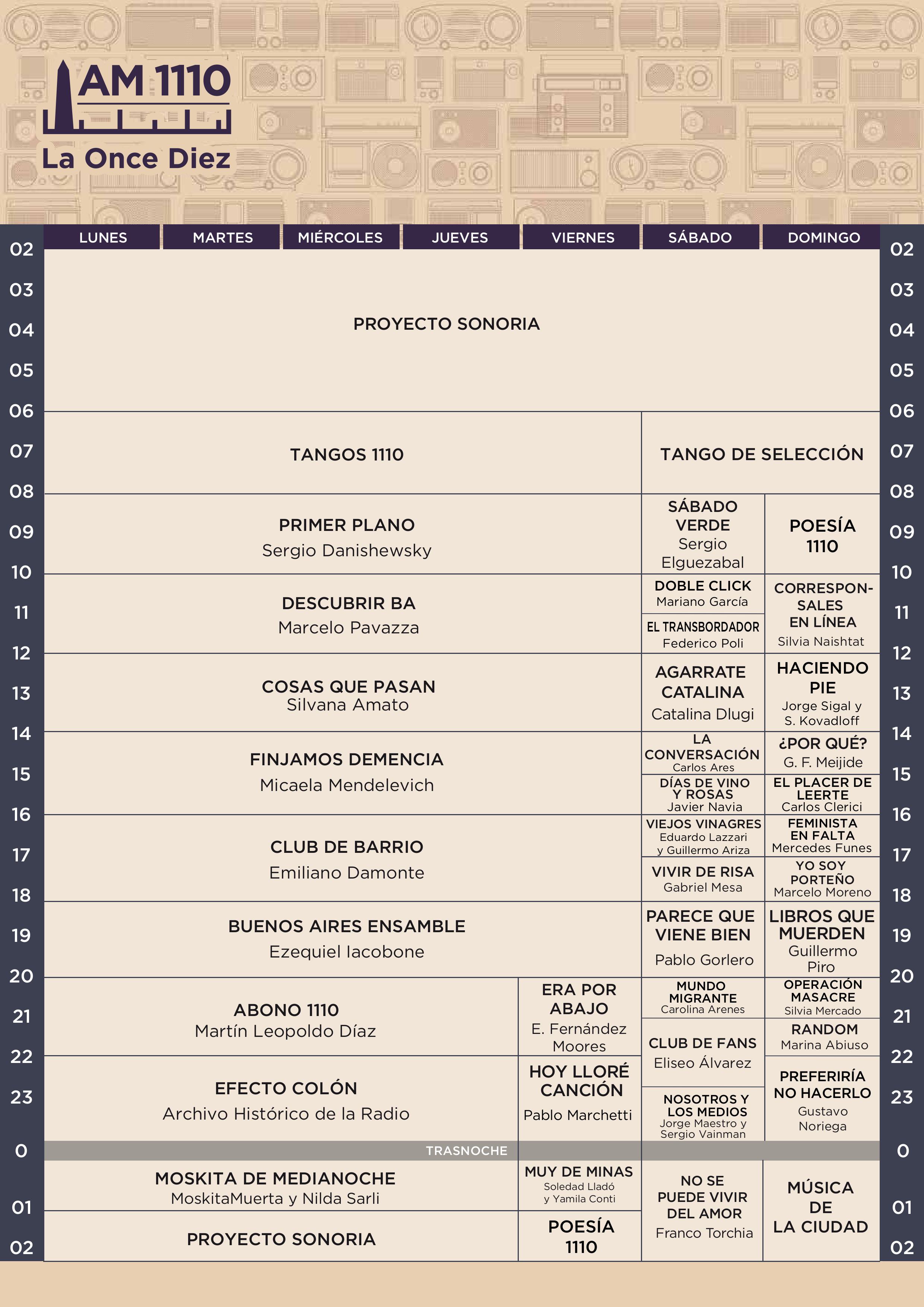 Programación AM Junio