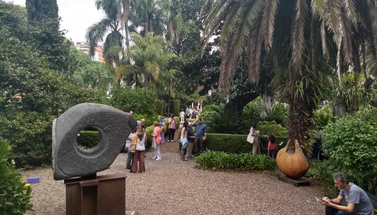 Esculturas en el jardin