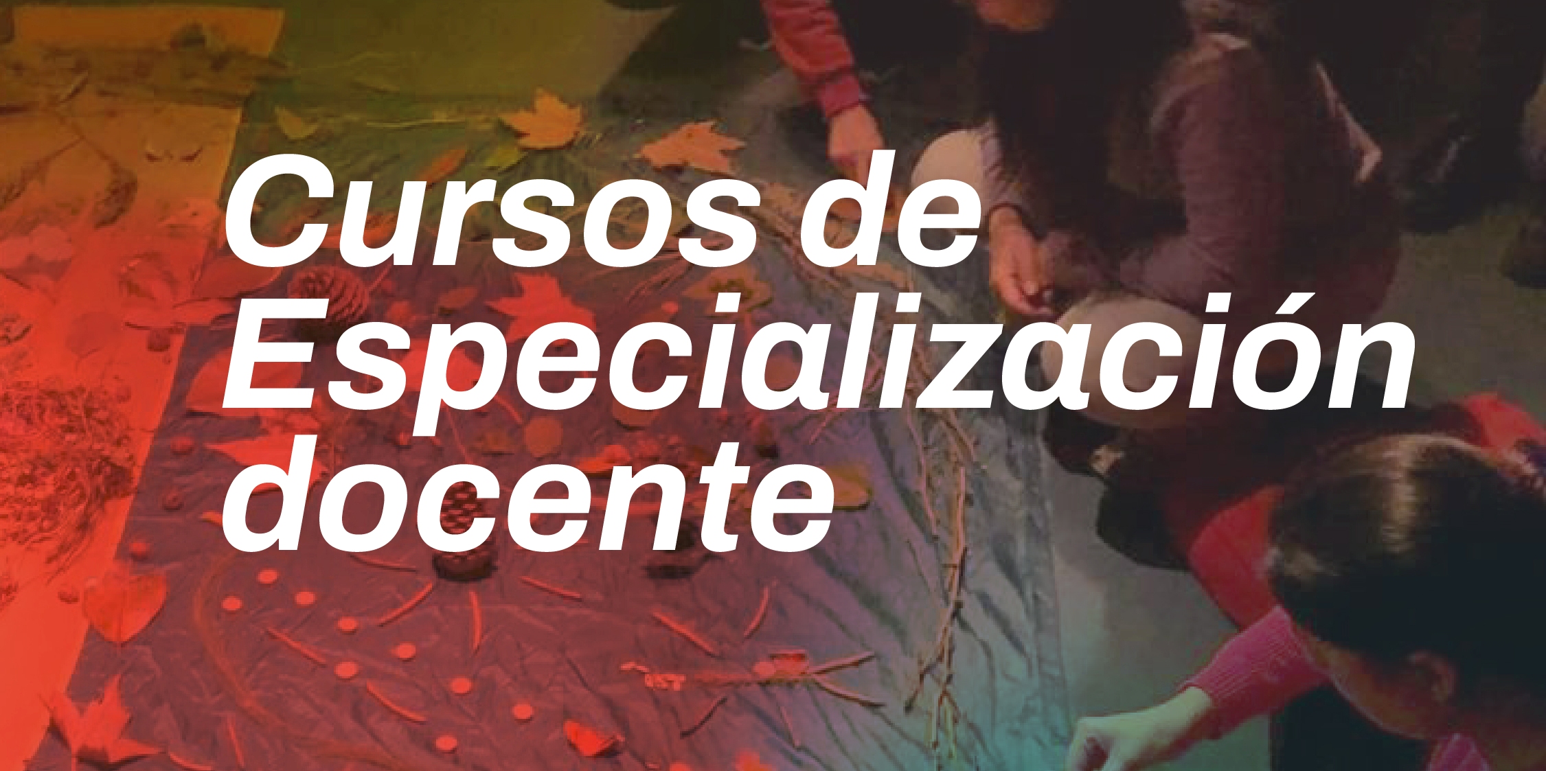 Afiche de Inscripción al Curso de Especialización Docente