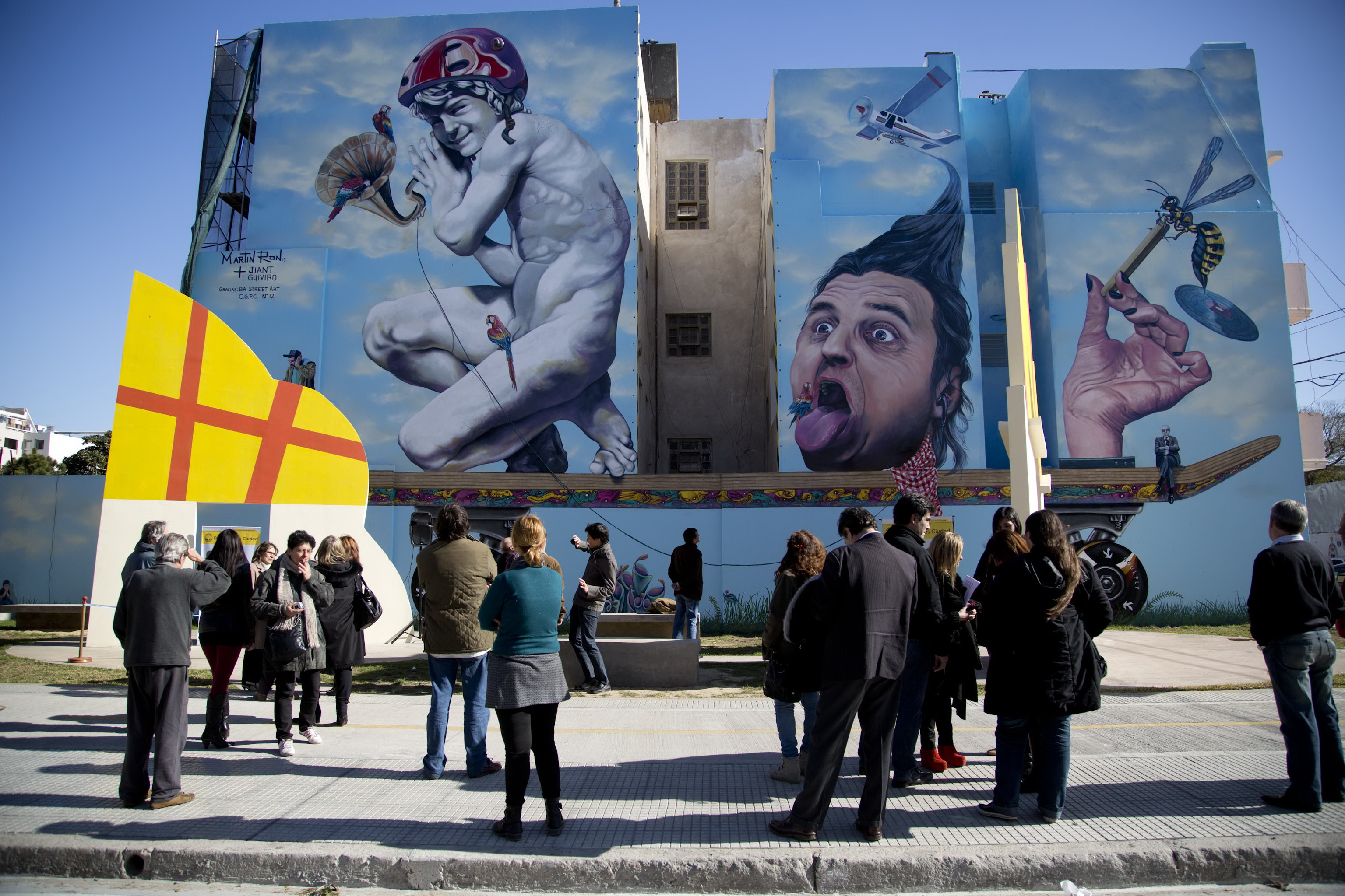 El mural más grande de la Ciudad, en Barrio Parque Donado-Holmberg