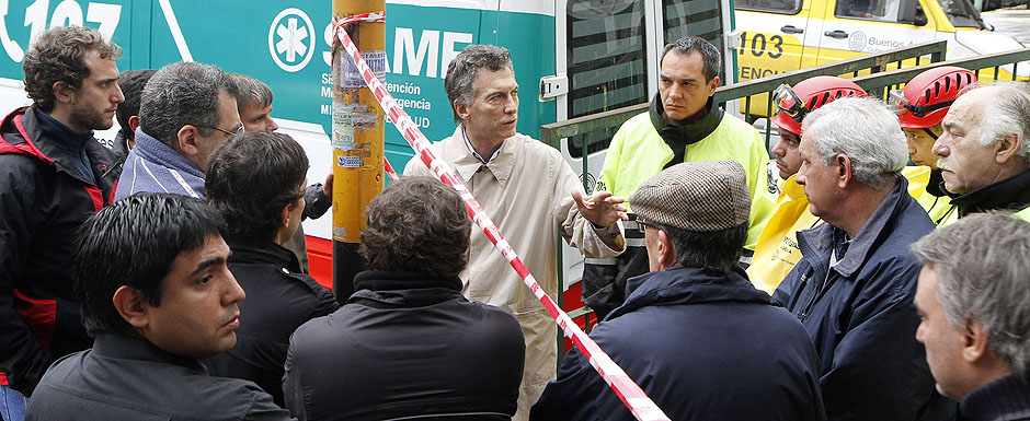 Macri recorrió la obra de la calle Sinclair 