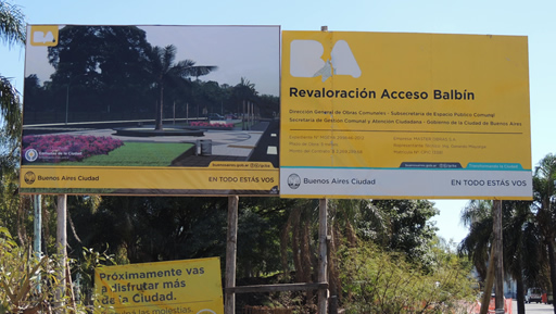 Obras en la Av. Balbín