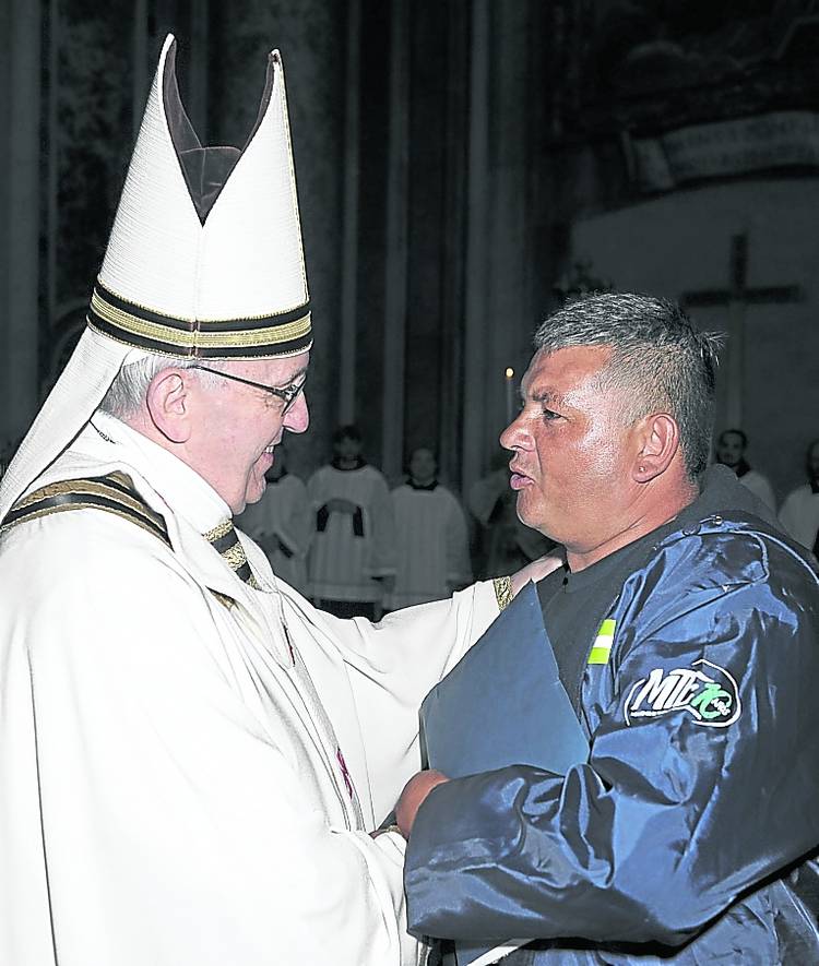 El cartonero que llegó al Papa