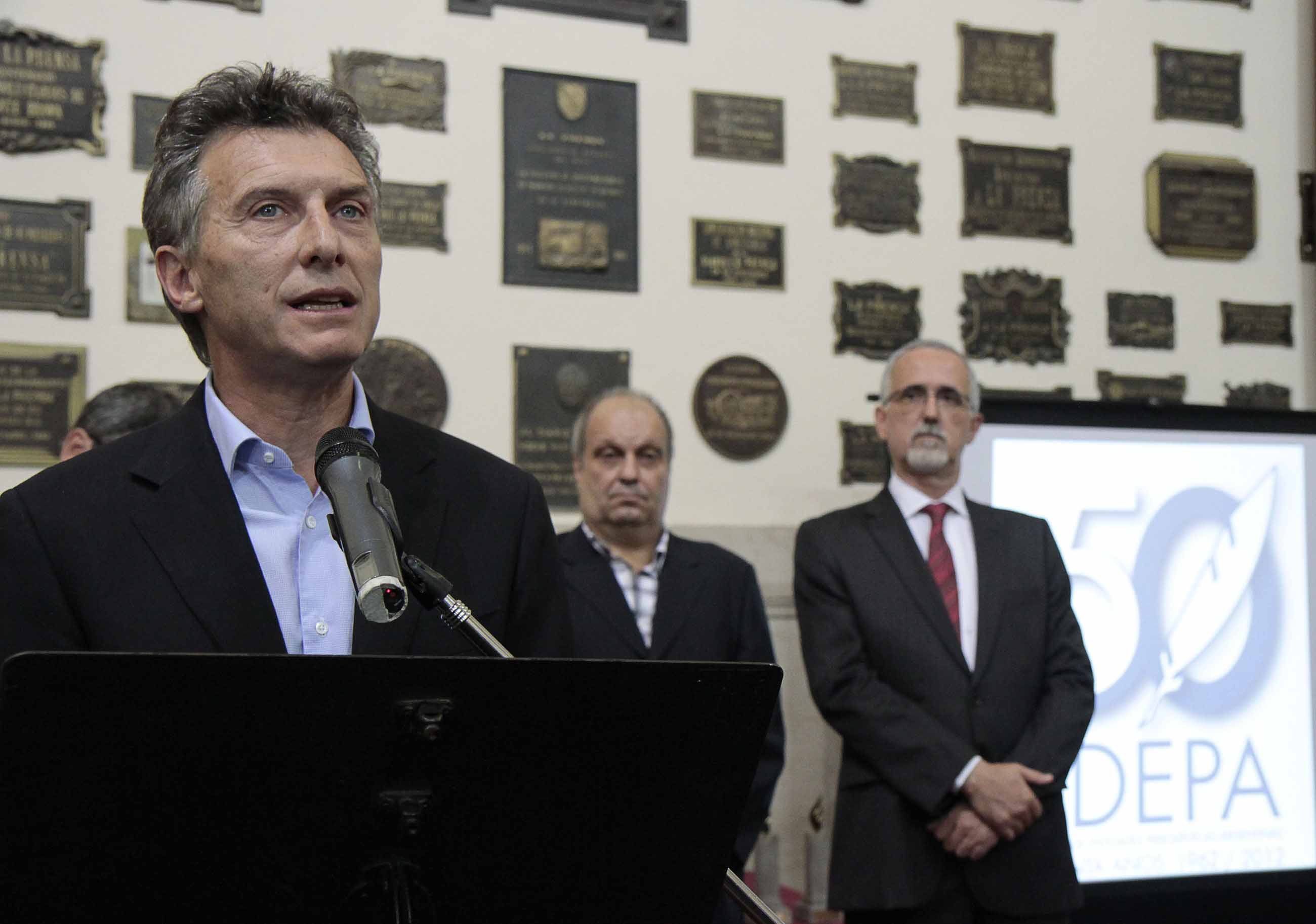 Macri destacó el papel del periodismo en favor de la libertad