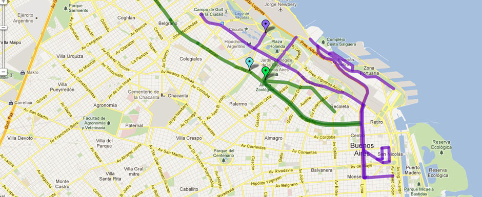 Vías alternativas para circular por la Ciudad