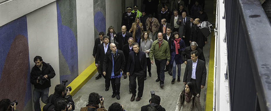 Macri inauguró dos nuevos pasos bajo nivel en Villa Urquiza