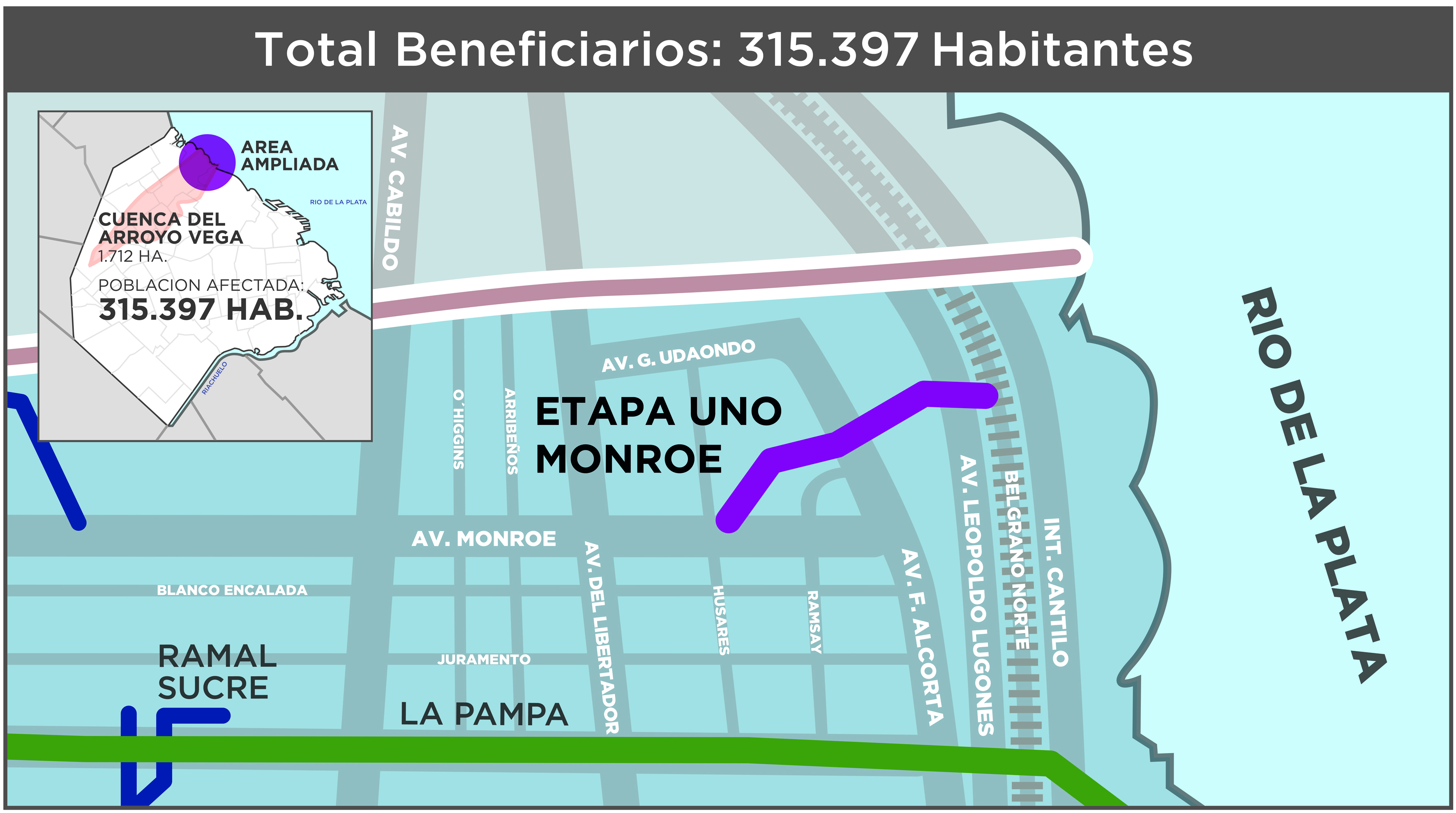 Arroyo Vega: finalizó una primera etapa de obras