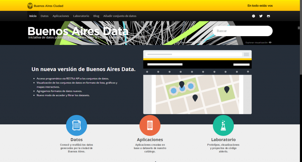 La nueva web de GCBA Data