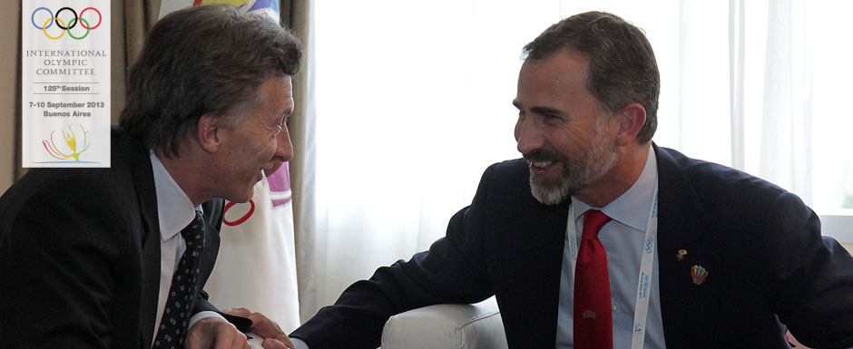 Macri dio la bienvenida al Príncipe de España