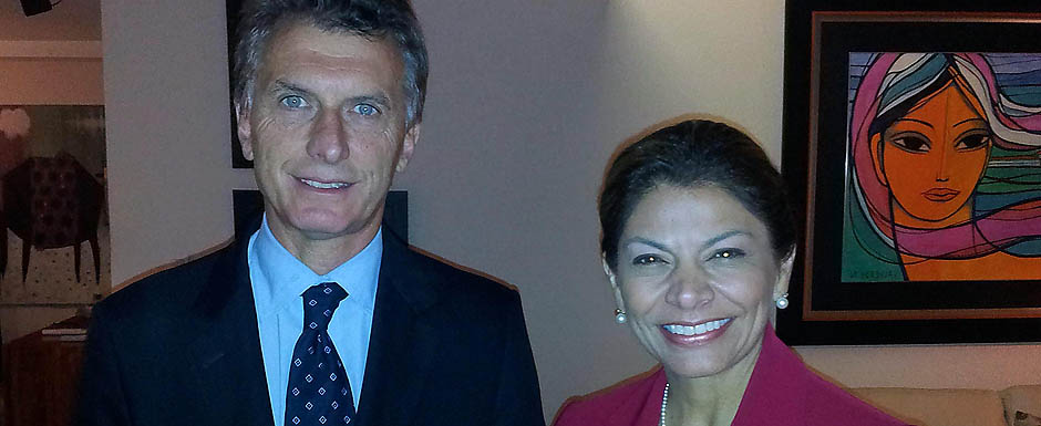Macri se reunió con la presidenta de Costa Rica