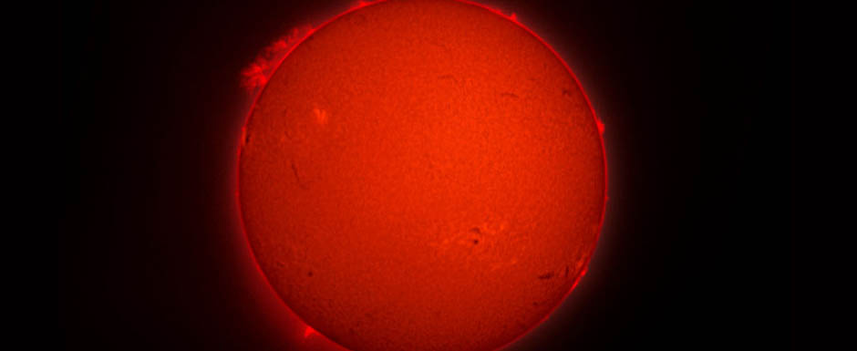 El Sol visto desde el Planetario