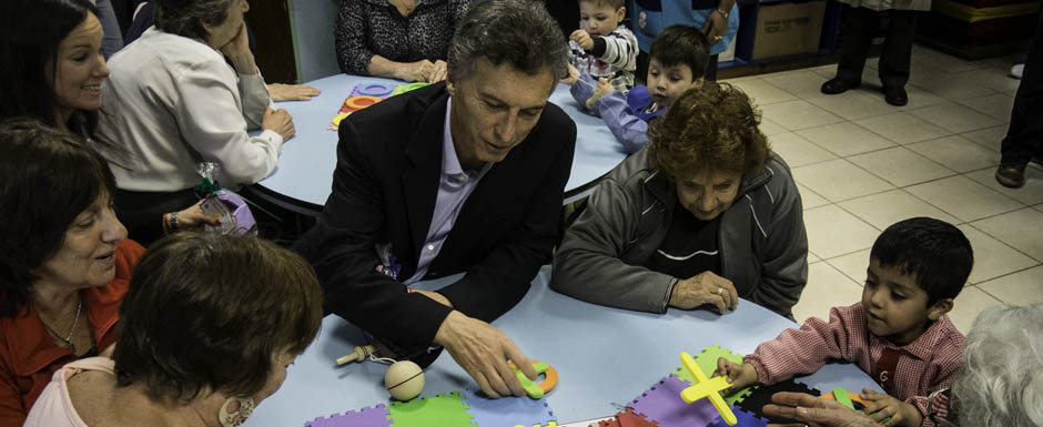 Macri, en una jornada del programa porteño Conectándonos