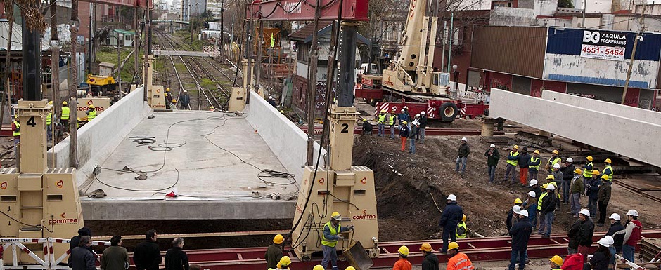 Avanza la construcción del paso bajo nivel de Federico Lacroze en Colegiales