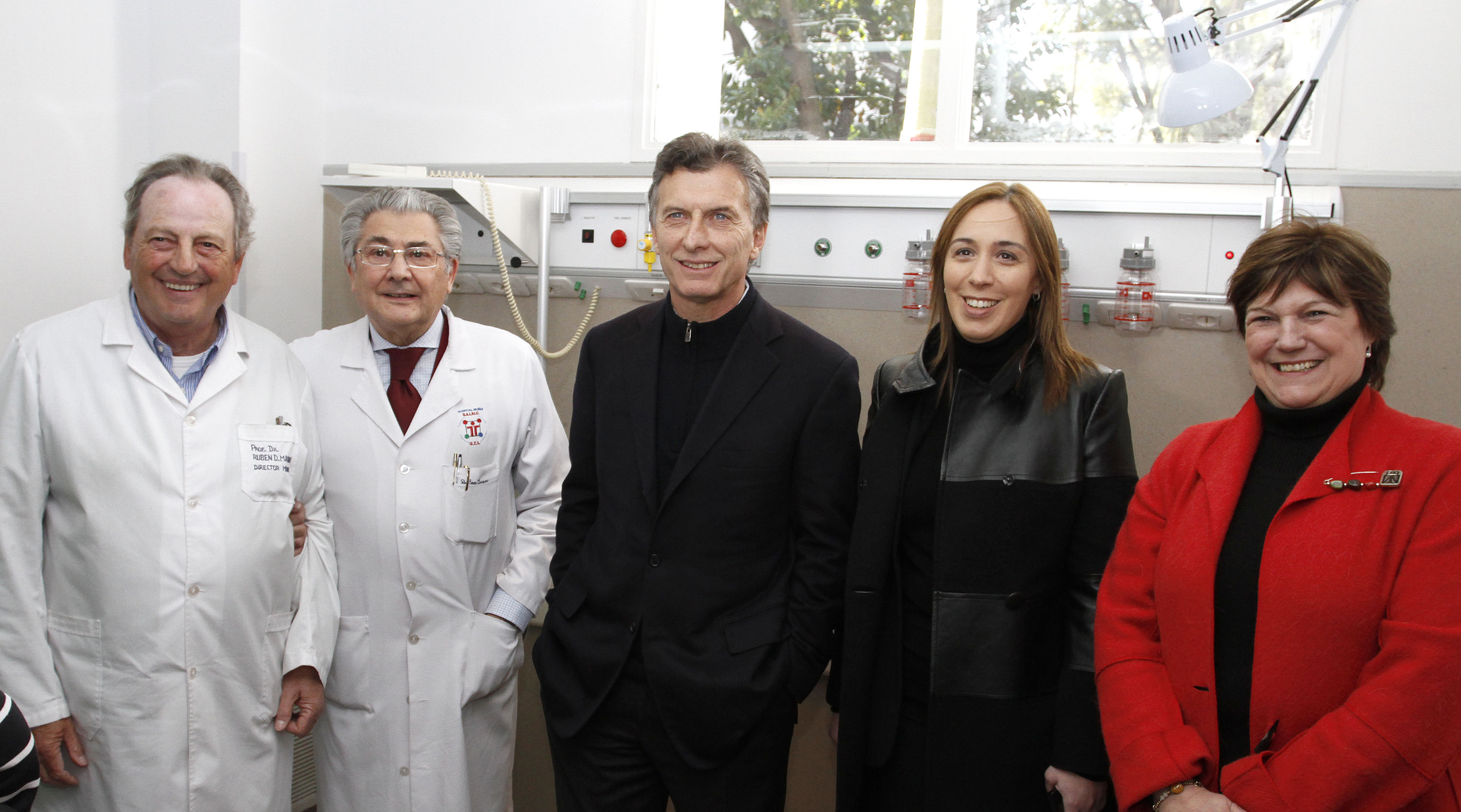 Mauricio Macri y María Eugenia Vidal recorrieron las obras del Hospital Muñiz
