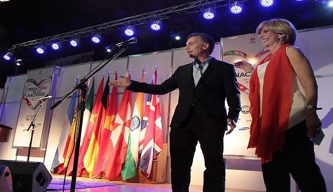 Macri, en la inauguración de Feria de las Naciones que organiza COAS
