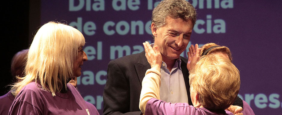 Mauricio Macri participó de un encuentro con adultos mayores