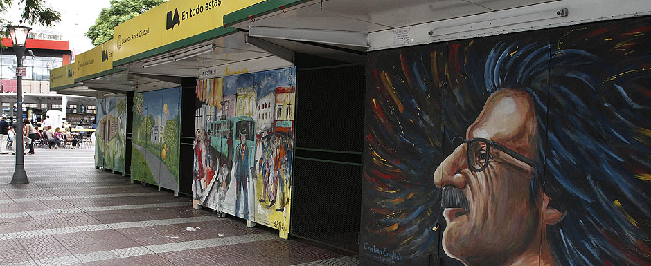 Los nuevos murales de la Plaza Primera Junta