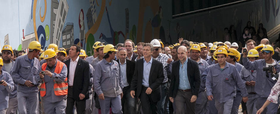 Macri inauguró el paso bajo nivel Federico Lacroze en Colegiales