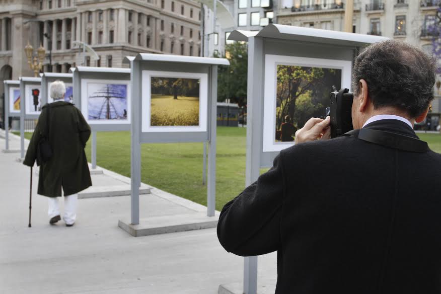 Las fotos de Aldo Sessa en la Plaza Lavalle
