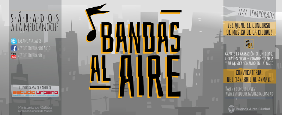 Hacé sonar tu música en "Bandas al aire"