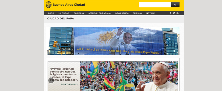 Ciudad del Papa, la web de Francisco
