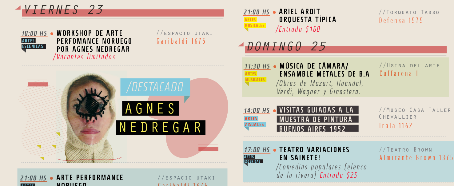 Agenda Cuarta Semana de Mayo