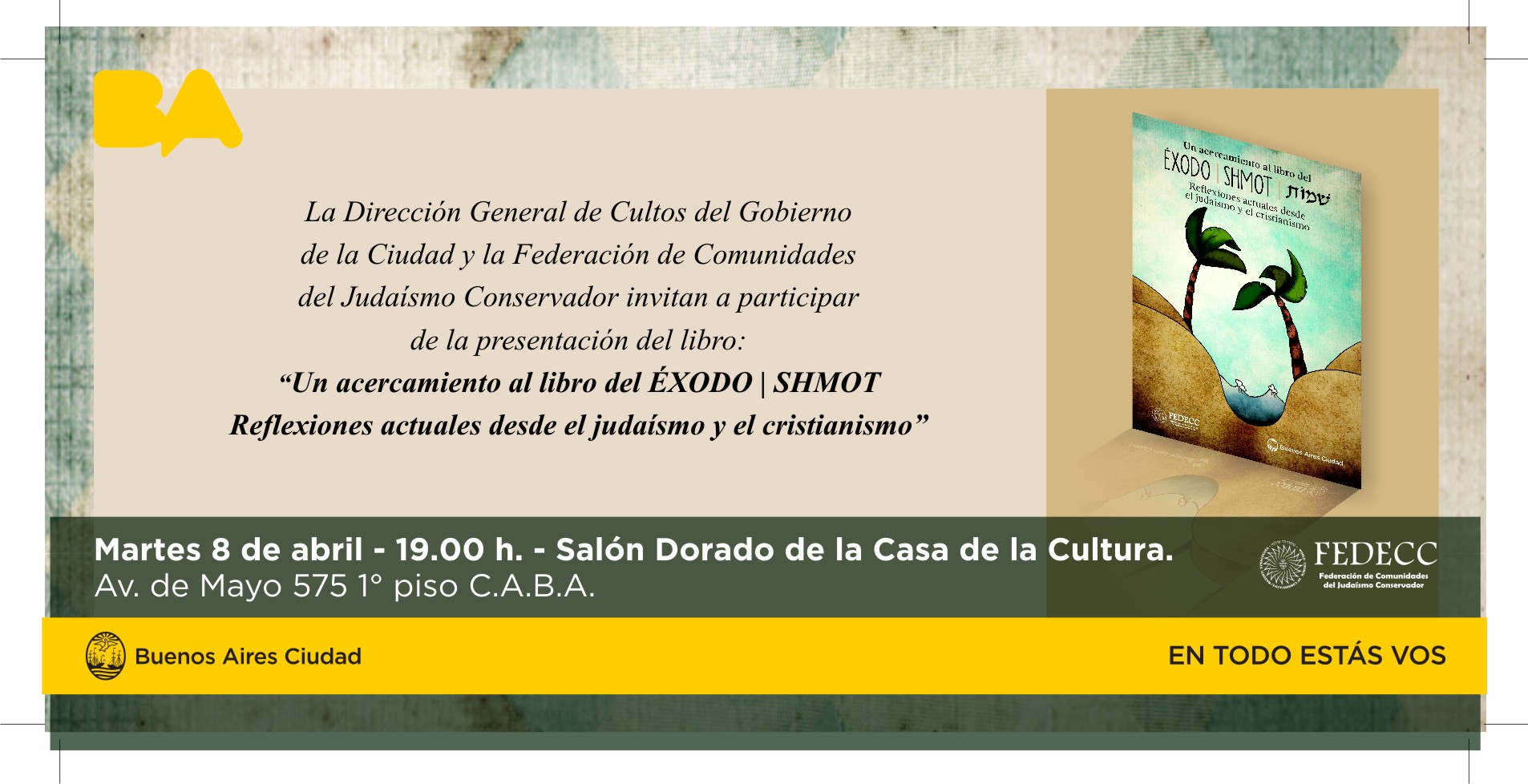 UN ACERCAMIENTO AL LIBRO DEL ÉXODO. REFLEXIONES ACTUALES DESDE EL JUDAÍSMO Y EL CRISTIANISMO