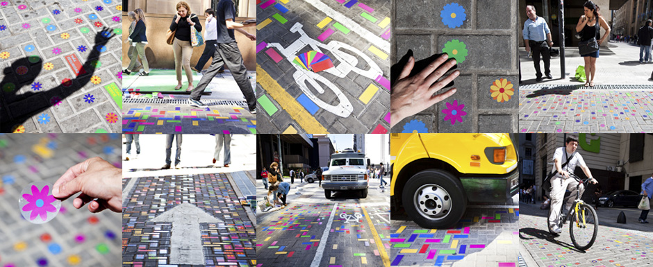 Imágenes en movimiento: el Microcentro y una colorida toma de conciencia