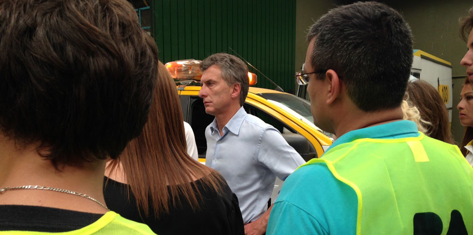 Macri supervisó en una recorrida la marcha del operativo de emergencia