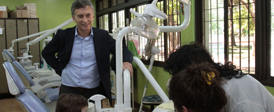 Macri lanzó el programa de salud bucal Buenos Aires Sonríe