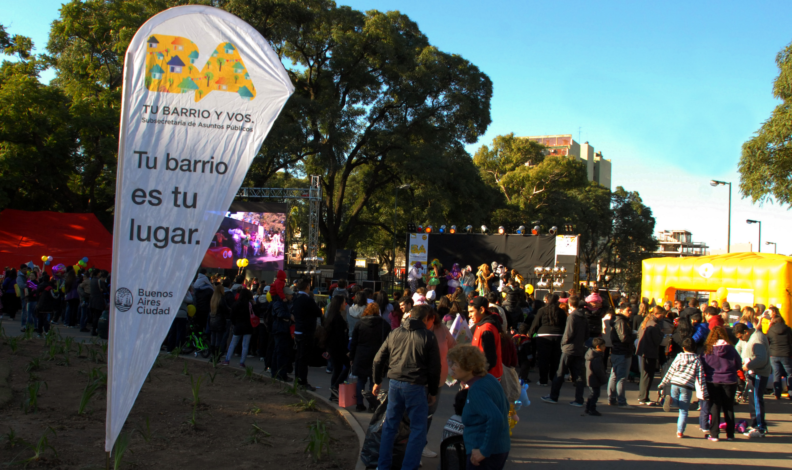 Parque Patricios vivió una jornada de fiesta con Tu barrio y vos