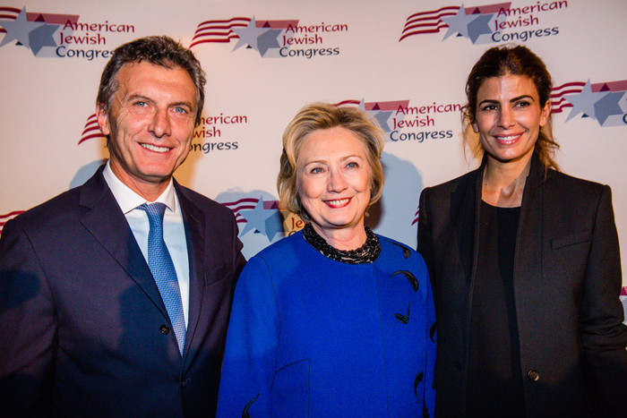 Macri con Hillary Clinton en Nueva York 