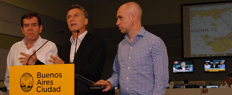 Macri recomendó a los vecinos tomar precauciones por las tormentas